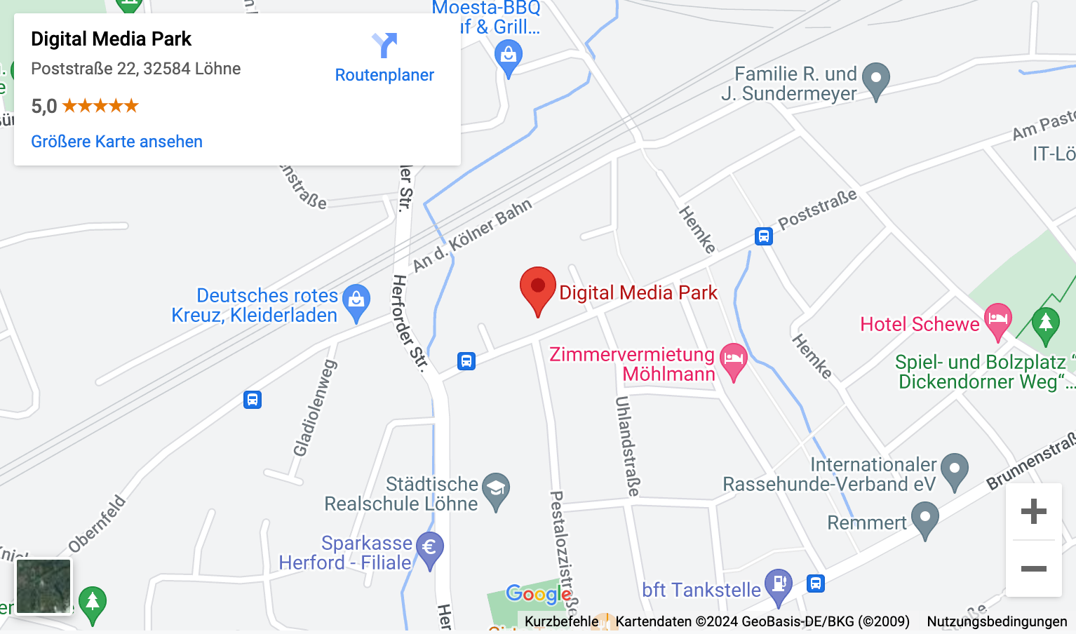 Digital Media Park Kartenausschnitt